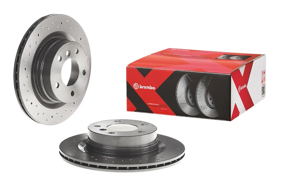 0997931XC02 – BREMBO Brake Rotor, Vented Cross Drilled One Piece Design Wheel Bolt Pattern 5 x 120 Millimeter 300 Mil...